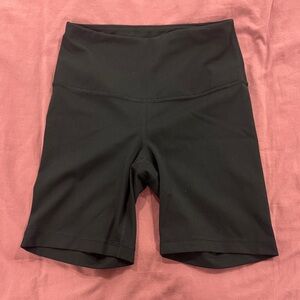 Black high waisted Women's biker Shorts